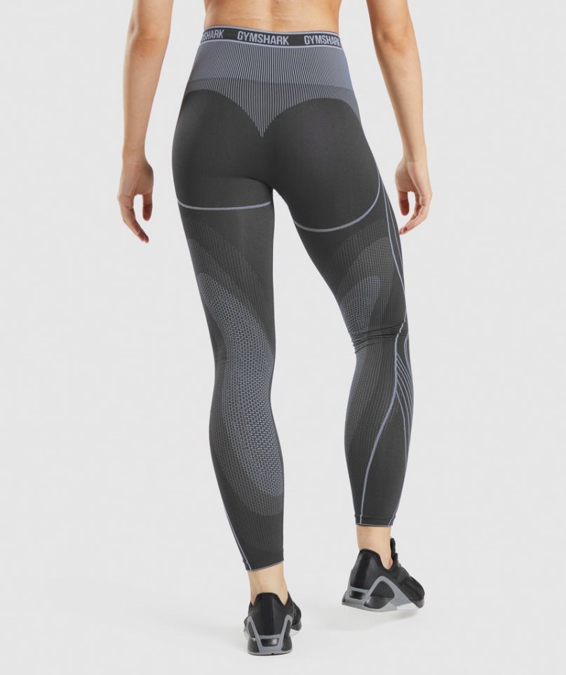 Women's Gymshark Apex Seamless High Rise Leggings Black | CA D603A7